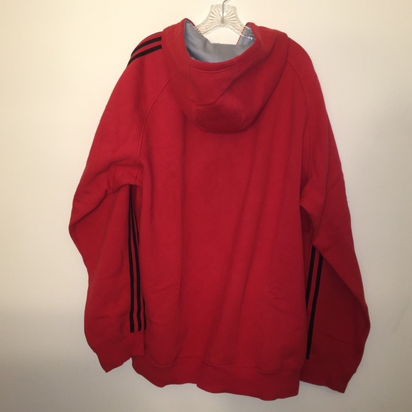 Adidas Men's XXL Red Pullover Hoodie MS2 MPF - Picture 2 of 11